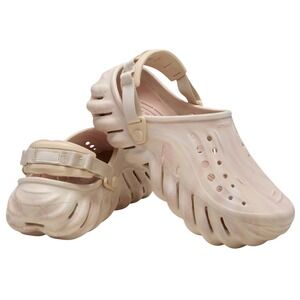 Crocs Adult Marbled Echo Clog Sandal Quartz Men's Size 9 / Women's Size 11